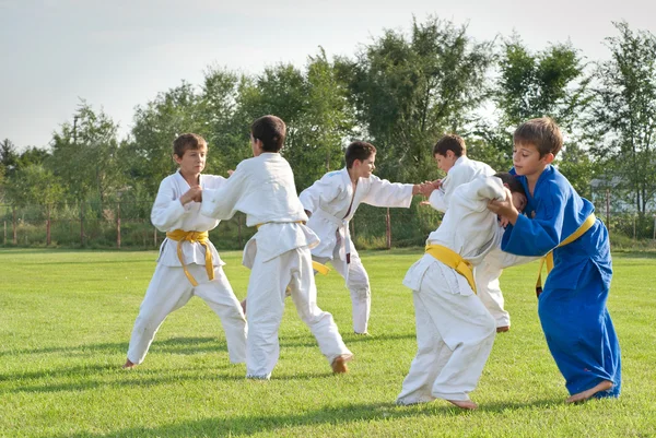 Judo boj — Stock fotografie