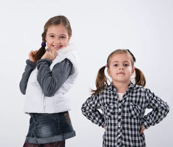 Two little models — Stock Photo, Image