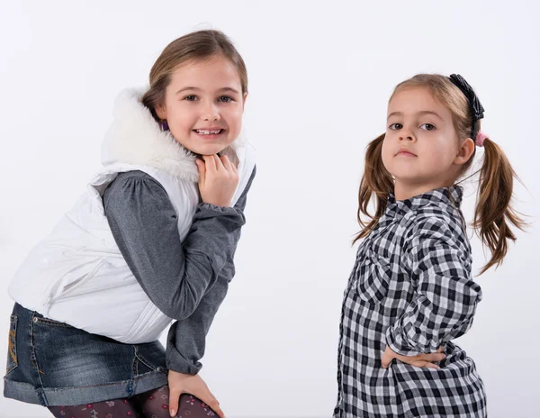 Two little models — Stock Photo, Image