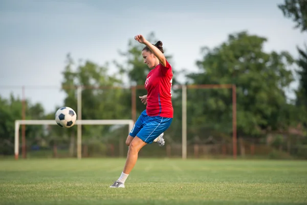 Kvinnliga fotboll — Stockfoto