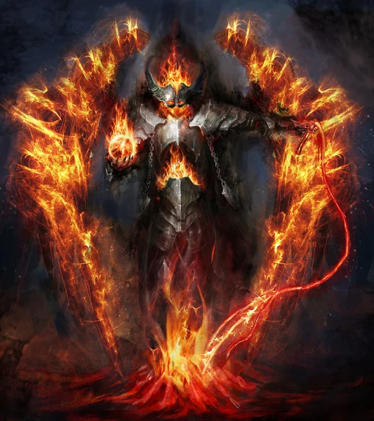 Fire lord — Stock Photo, Image