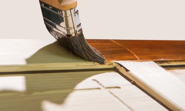 Mantenimiento de superficies de madera — Foto de Stock