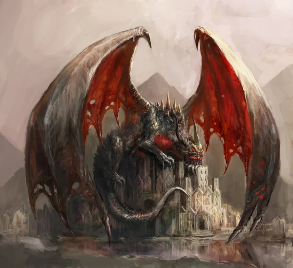 Dragon castle — Stock Photo, Image