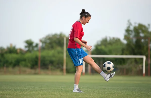 Kadın futbol — Stok fotoğraf