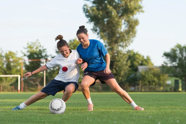 女性のサッカー — ストック写真