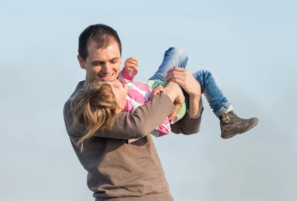 Far och hans dotter — Stockfoto