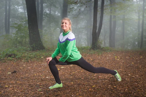 Girl exercise — Stock Photo, Image