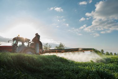  spraying wheat in spring clipart