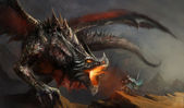bojový drak rytíře