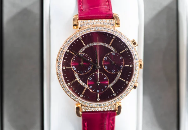 Luxury Watches Display Store Window Shallow Depth Field — Stock Photo, Image