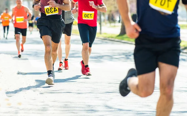 Marathonlauf Menschen Fuß Unterwegs — Stockfoto
