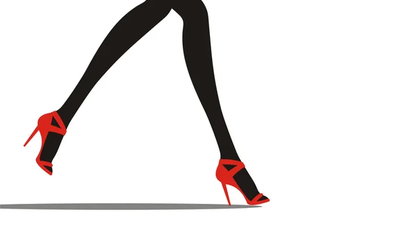 Jambes de femme — Image vectorielle