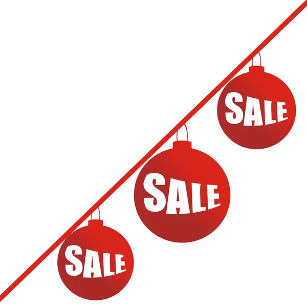 Christmas sale ball — Stock Vector