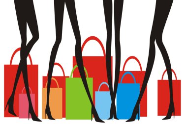 kızlarla alışveriş