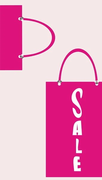 Růžový prodej plakát — Stockový vektor