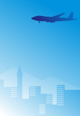 şehir içinde yolcu uçağı