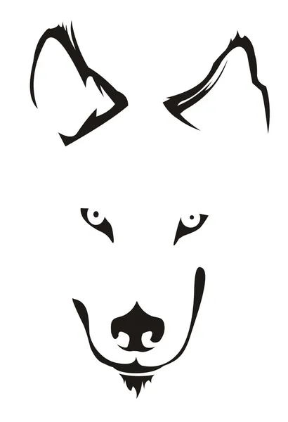 Skizze des Wolfes — Stockvektor