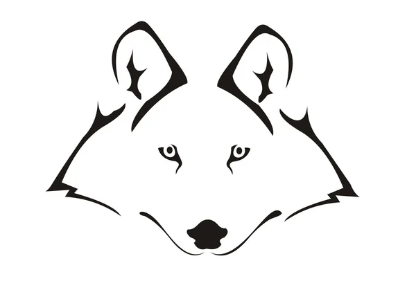 Abbildung des Wolfes — Stockvektor