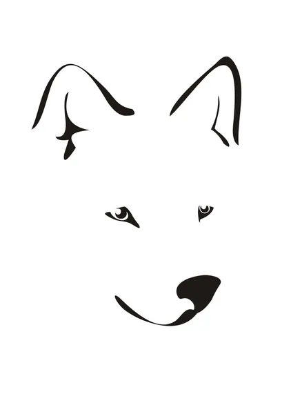 オオカミの写真 — ストックベクタ