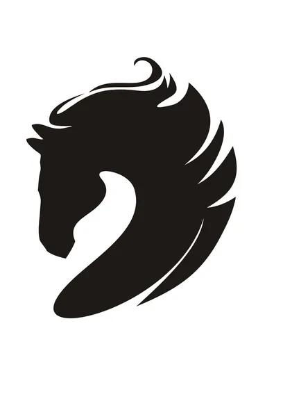 Cabeza de caballo — Vector de stock