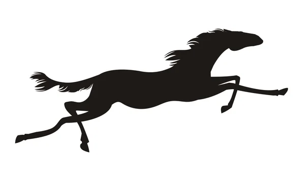 Laufender Mustang — Stockvektor