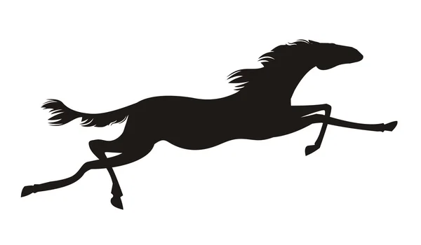 Running mustang — Stock Vector