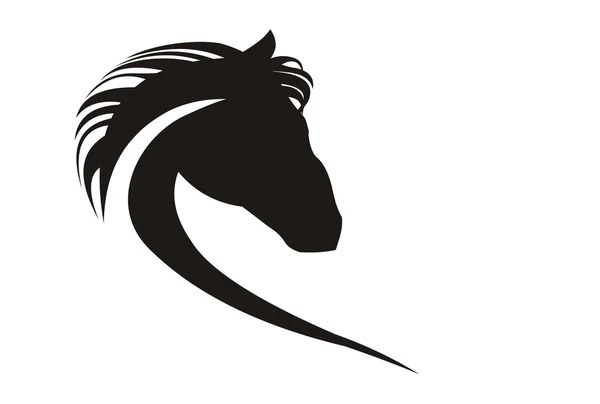 Cabeza de caballo — Vector de stock