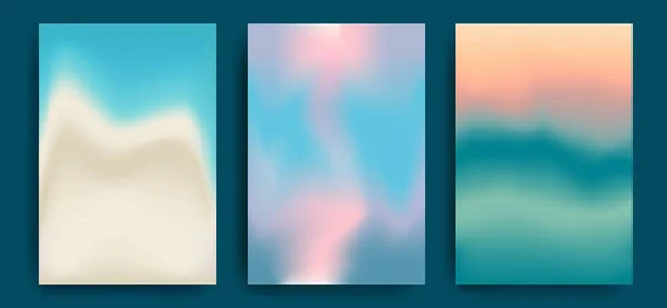 Set Vector Gradients Pastel Colors Covers Wallpapers Branding Other Projects — Stock Vector