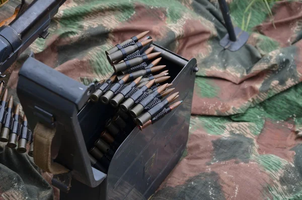 World war 2 machine gun in close view — Stock Photo, Image