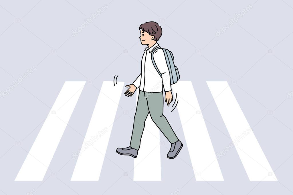 Personal safety and crosswalk concept