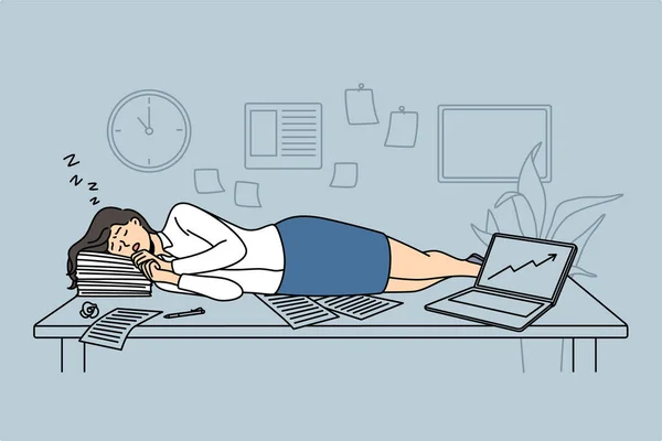 Tiredness and exhaustion concept. — Stock Illustration Tiredness and exhaustion concept. Stock Vector