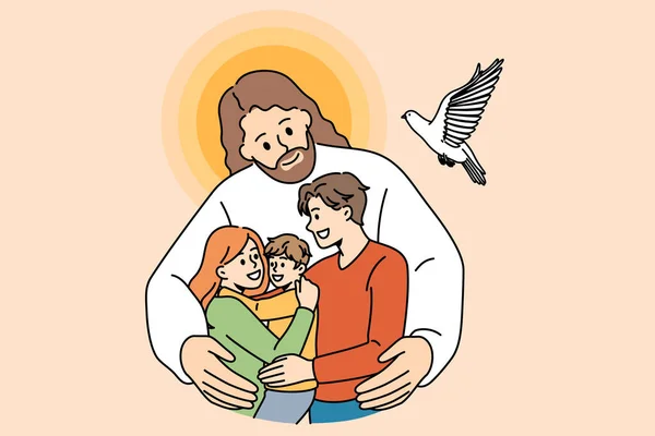 Cristianismo y concepto de educación religiosa. — Vector de stock