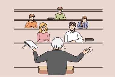 Eğitim süreci ve üniversite konsepti.