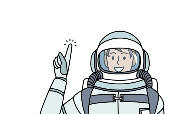 Werken als kosmonaut en astronaut concept — Stockvector