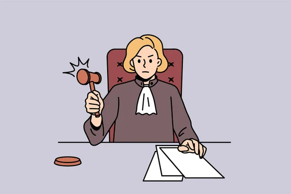 Εργασία ως δικαστής στο δικαστήριο έννοια — Διανυσματικό Αρχείο