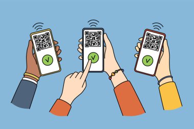 qr kodları ve teknoloji konsepti taranıyor.