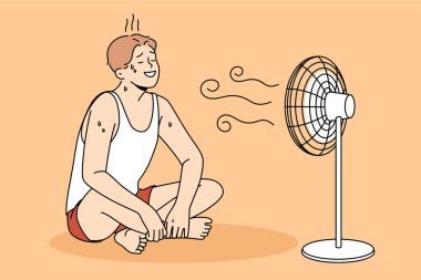 Terleme ve soğutma hava konsepti