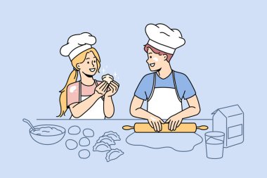 Pişirme ve eğlence konsepti
