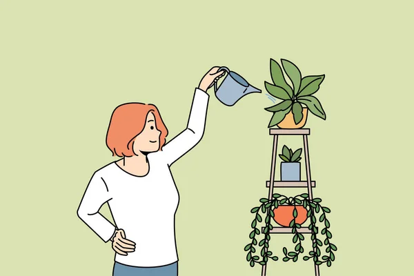 室内植物和植物学概念. — 图库矢量图片
