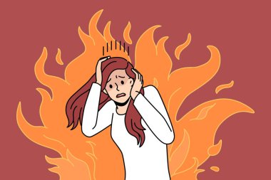 Panik stres ve zihinsel sorunlar kavramı