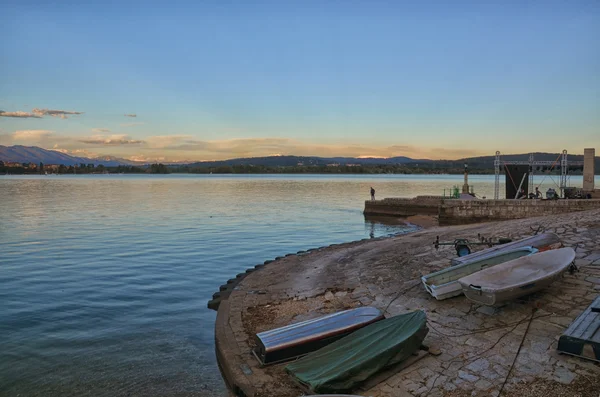 Arona - Ιταλία - τα pier — Φωτογραφία Αρχείου