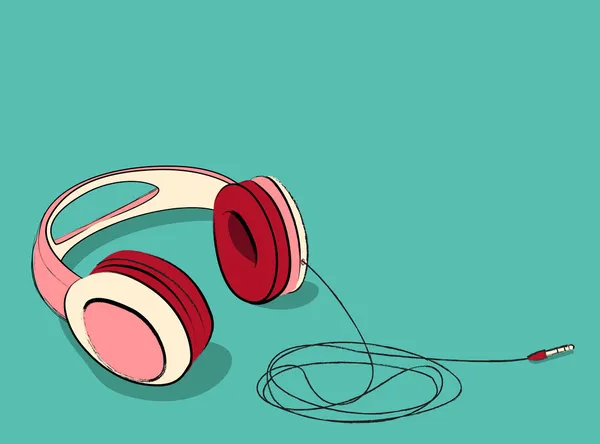 Auriculares — Vector de stock