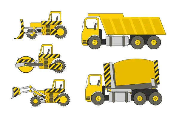 Maquinaria pesada — Archivo Imágenes Vectoriales