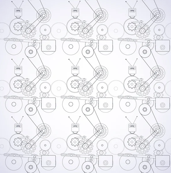 Máquinas sin costura — Vector de stock