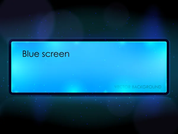 Panneau d'affichage bleu — Image vectorielle