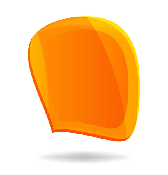 Oranje spraakbel — Stockvector