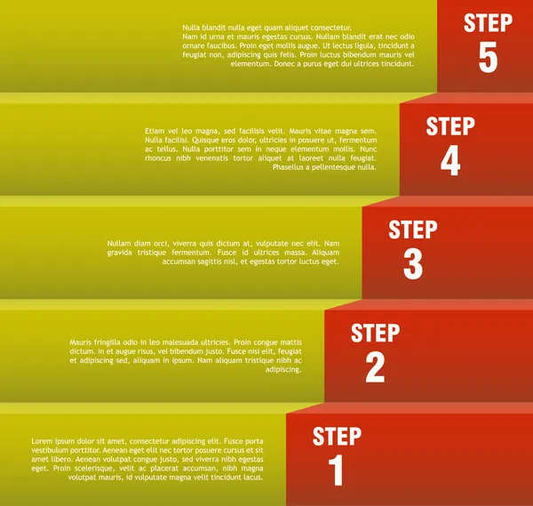 Concepto paso a paso — Archivo Imágenes Vectoriales