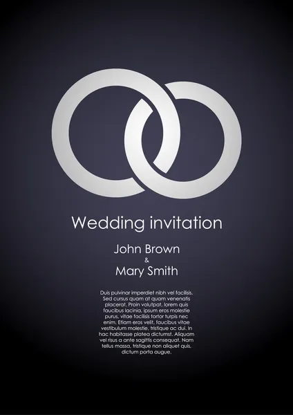 結婚式の招待状 ロイヤリティフリーストックベクター