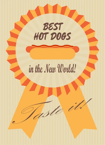 Meilleurs hot-dogs — Image vectorielle