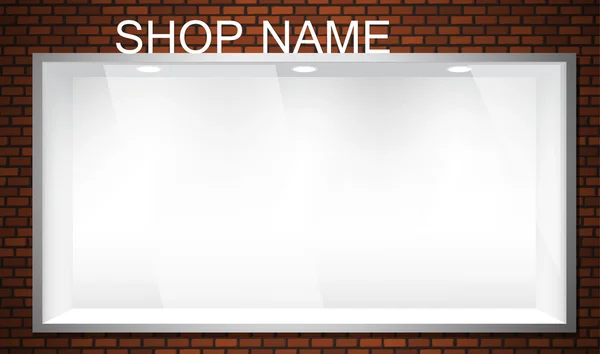 Empty storefront — Stock Vector